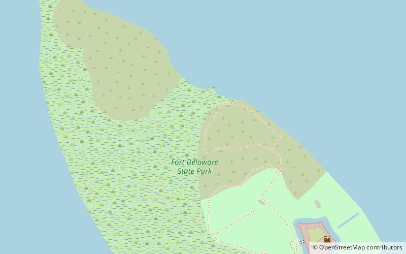 Park Stanowy Fort Delaware location map