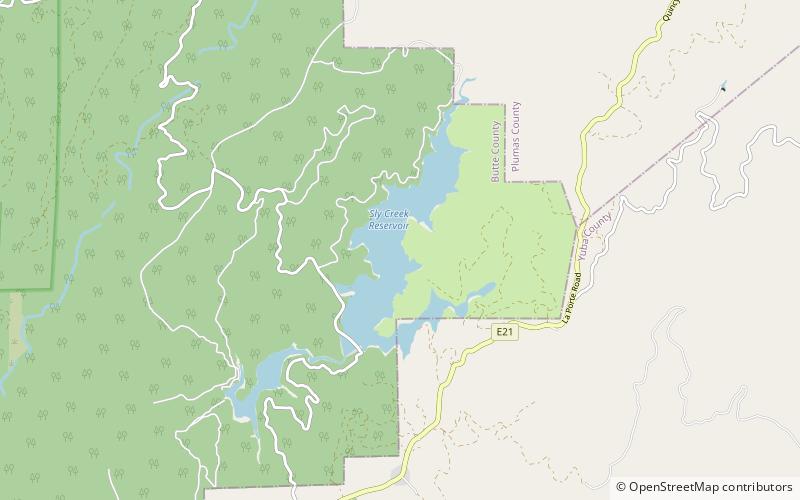 Sly Creek Dam location map
