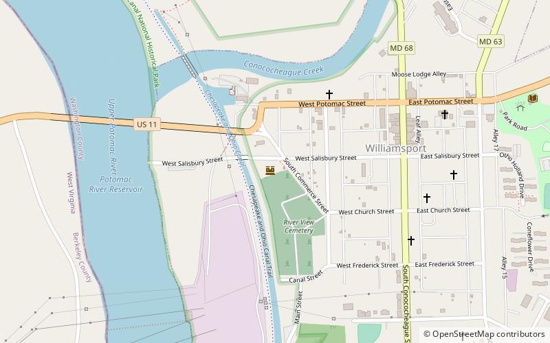 Doubleday Hill Monument location map