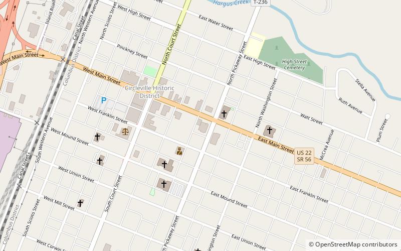 Circleville Memorial Hall location map