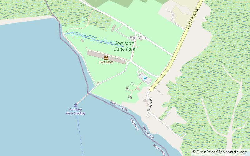 Fort Mott location map