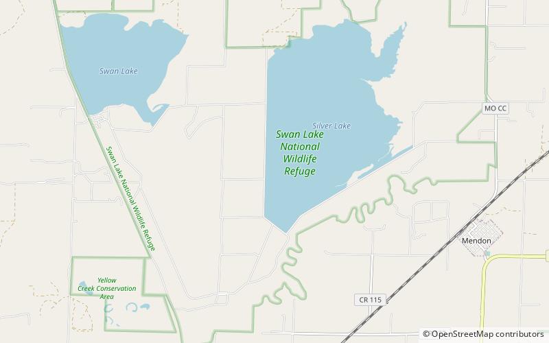 Swan Lake National Wildlife Refuge location map
