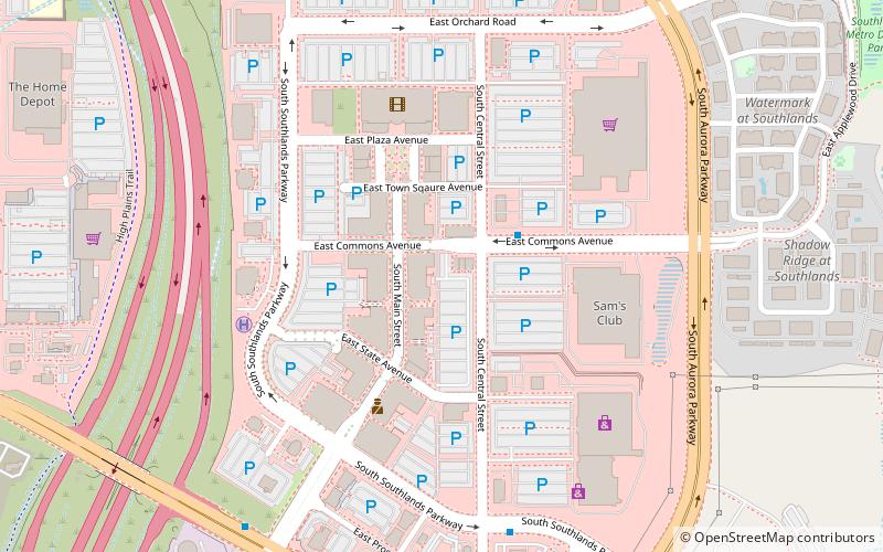 Southlands location map