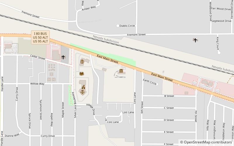 Fernley and Lassen Railway Depot location map