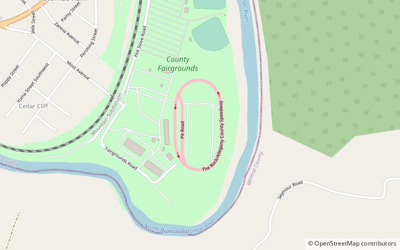 Allegany County Fairgrounds location map
