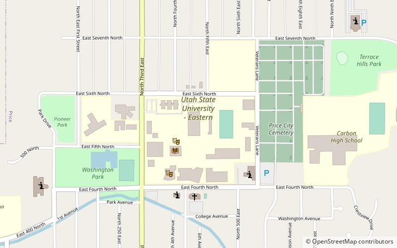 Utah State University Eastern location map