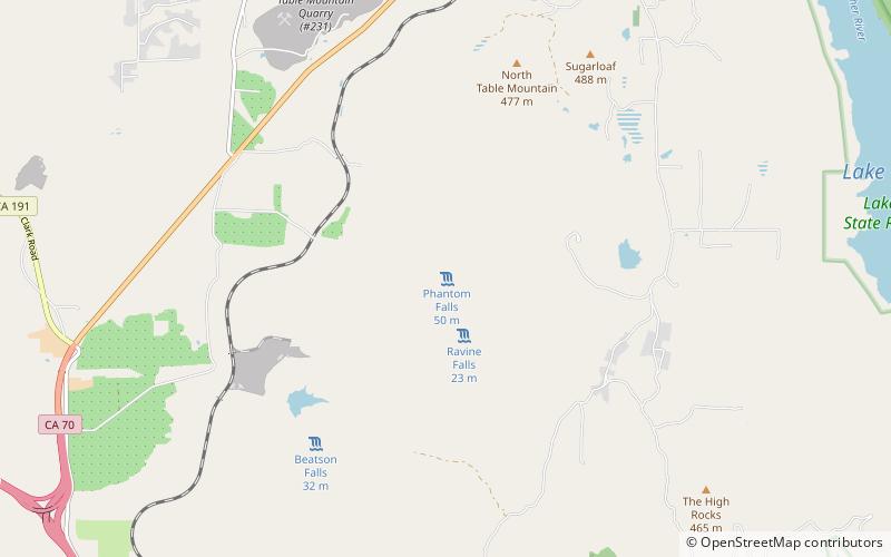 Phantom Falls location map