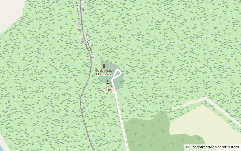 Cimetière national de Finn's Point location map