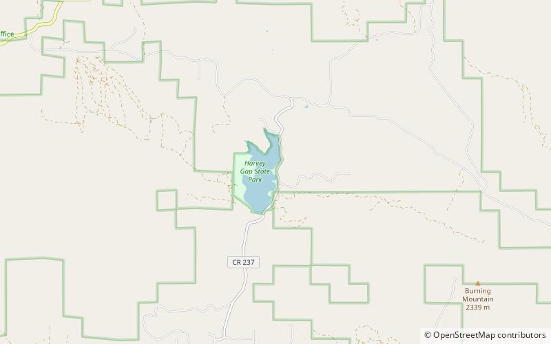 Harvey Gap State Park location map