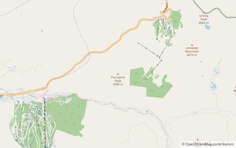Porcupine Peak location map