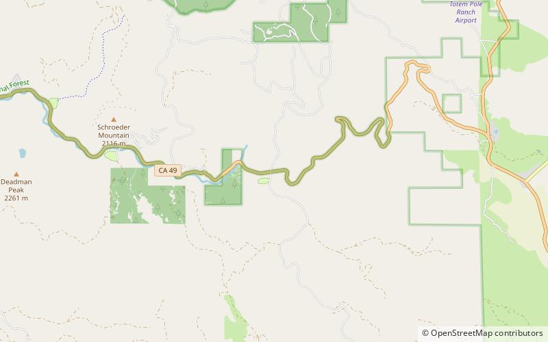 yuba pass foret nationale de tahoe location map