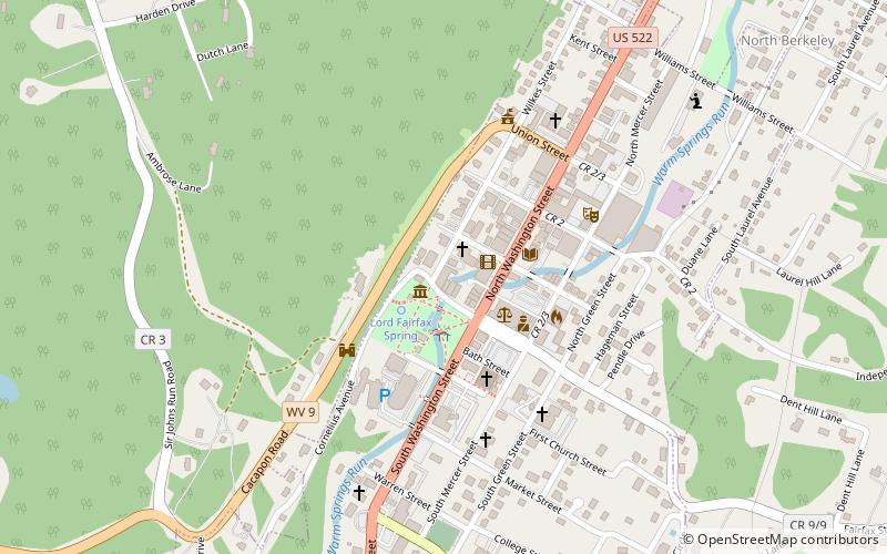 Berkeley Springs Antique Mall location map