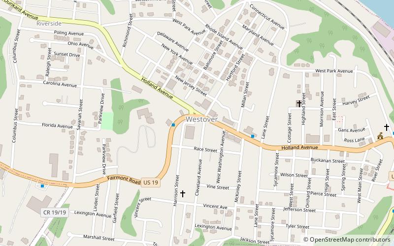 Westover location map