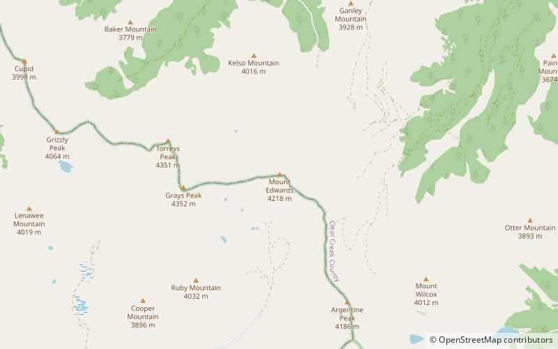 Mount Edwards location map
