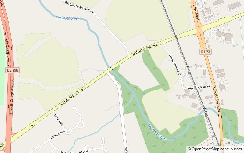 Cooch's Bridge location map