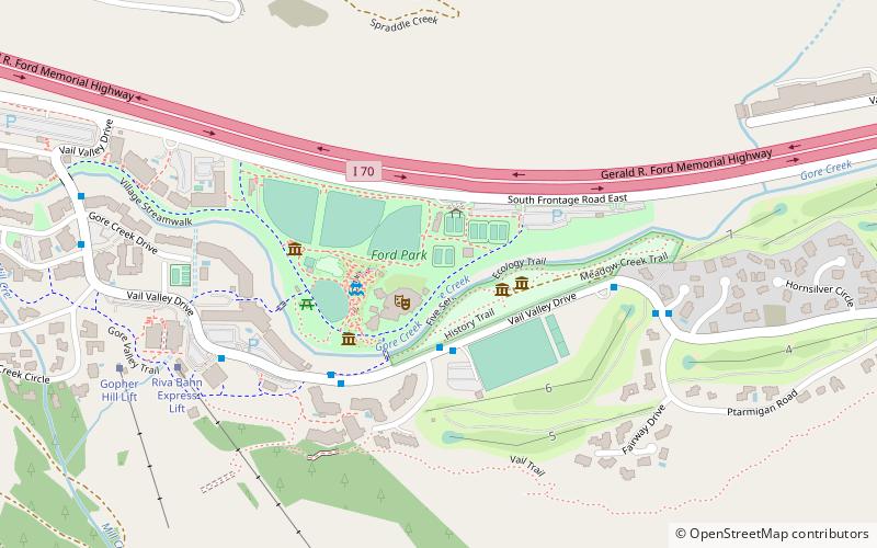 Gerald R. Ford Amphitheater 30th Anniversary Concerts location map