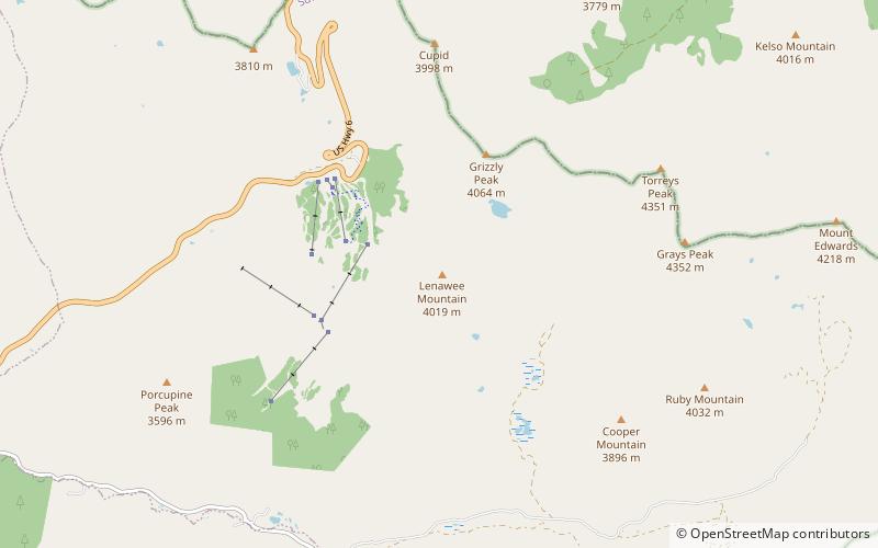lenawee mountain arapahoe basin location map