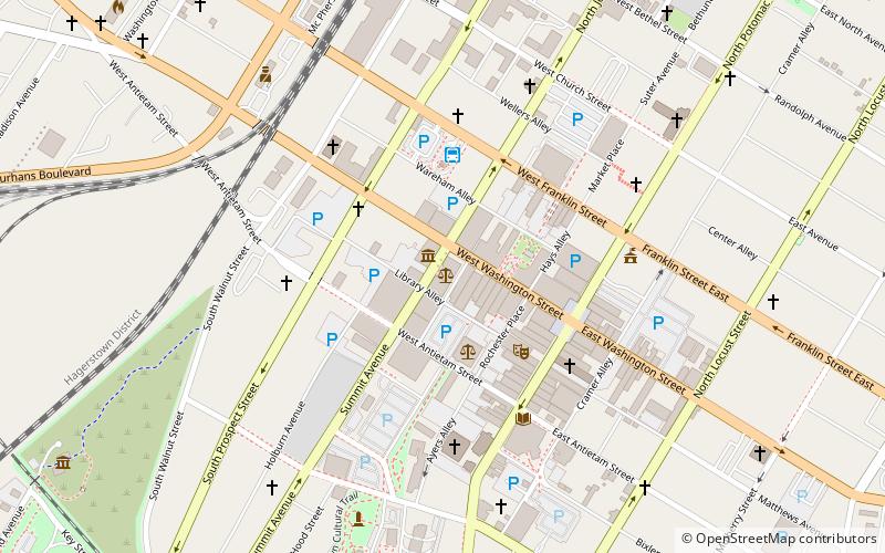 Washington County Courthouse location map