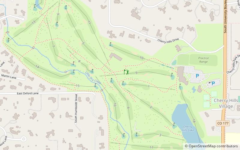 Cherry Hills Country Club location map