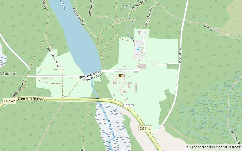 Wharton State Forest location map