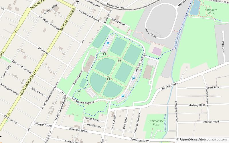 fairgrounds park hagerstown location map