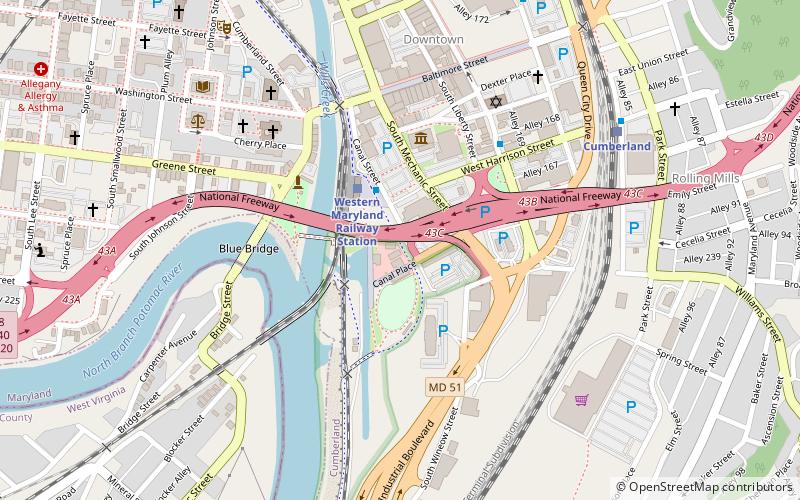 Cumberland Trail Connection location map