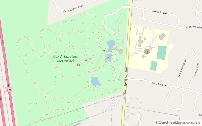 Cox Arboretum location map