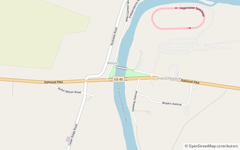 Wilson's Bridge location map