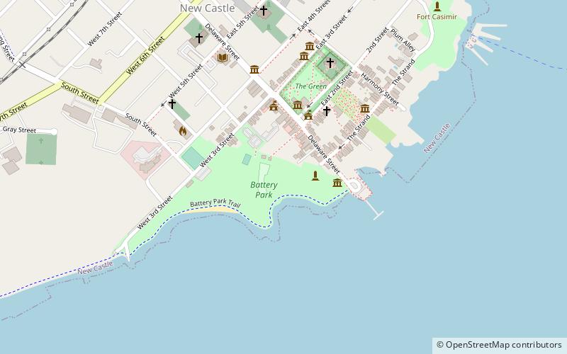 battery park new castle location map