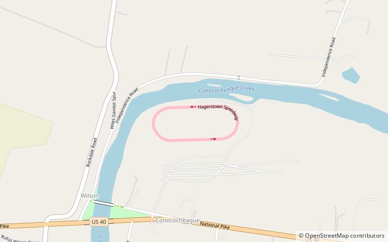Hagerstown Speedway location map