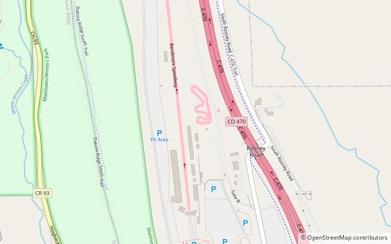 Bandimere Speedway location map