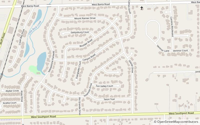 Meridian Woods Park location map