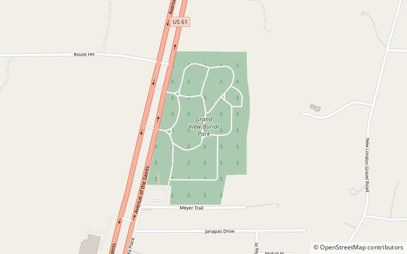 Grand View Burial Park location map