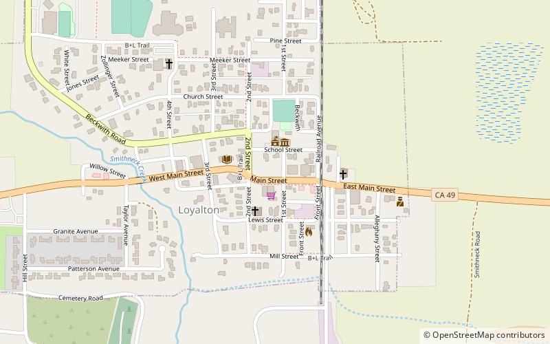 Loyalton location map