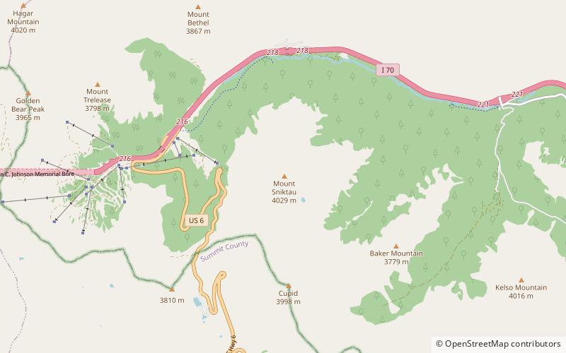 Monte Sniktau location map