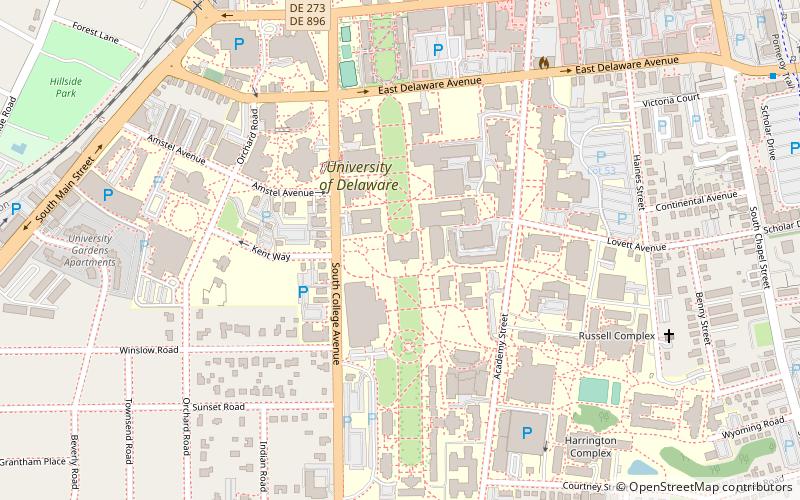 University Museums at the University of Delaware location map