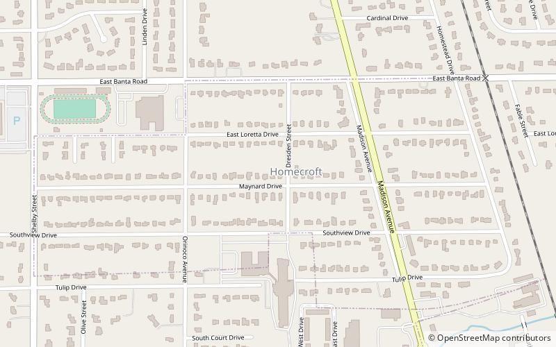 Homecroft Historic District location map