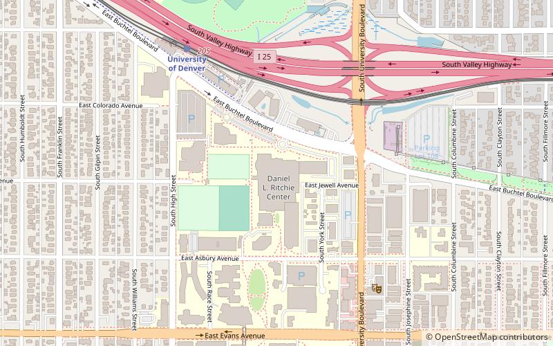 Magness Arena location map