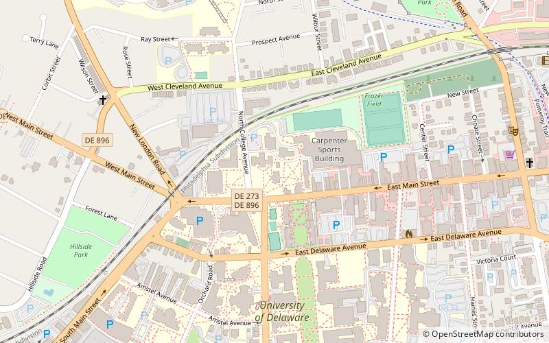 Old College Historic District location map