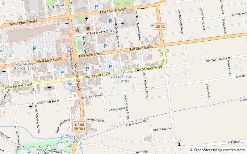 East Second Street Historic District location map