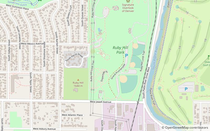 Ruby Hill Terrain Park location map