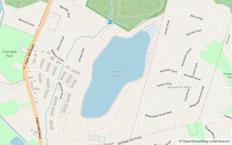 Newark Reservoir location map