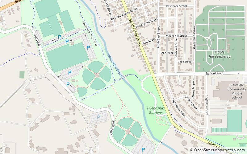 White Lick Creek Trail location map