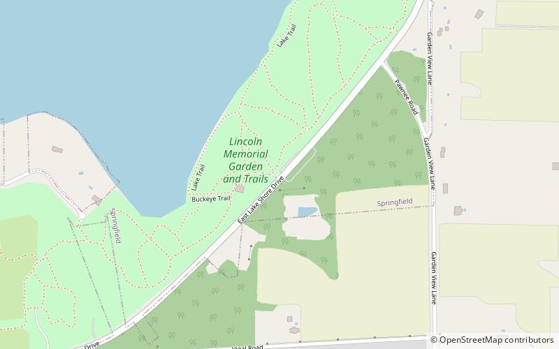 Abraham Lincoln Memorial Garden location map