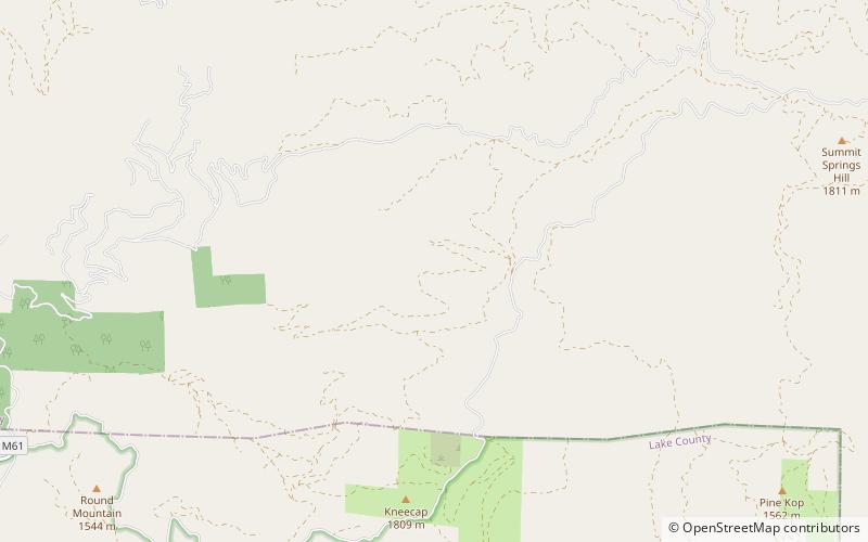 inner north coast ranges mendocino national forest location map