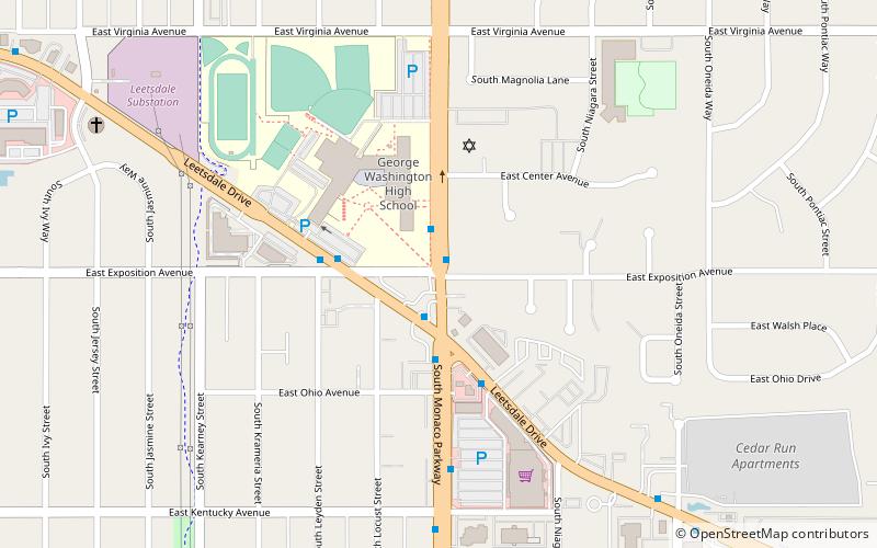 washington virginia vale denver location map