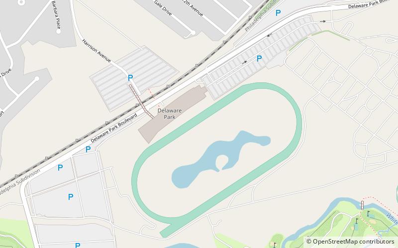 Delaware Park Racetrack location map