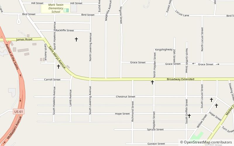 St. Elizabeth Hospital location map