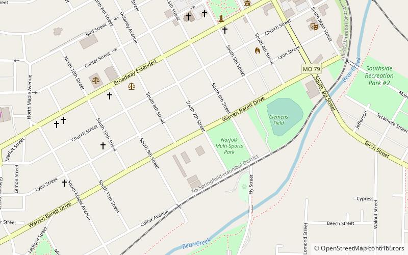 Clemens Field location map