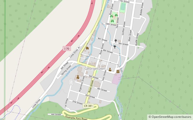 Historic Georgetown location map